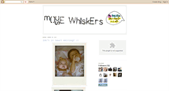 Desktop Screenshot of mouse-whiskers.blogspot.com