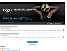 Tablet Screenshot of michaeljohnsonperformance.blogspot.com