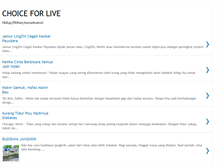 Tablet Screenshot of choiceforlive.blogspot.com