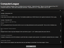 Tablet Screenshot of computerleague.blogspot.com