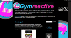 Desktop Screenshot of gymreactive.blogspot.com