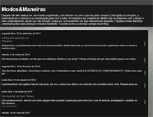 Tablet Screenshot of modosemaneiras.blogspot.com