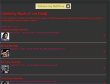 Tablet Screenshot of celebritybookofthedead.blogspot.com