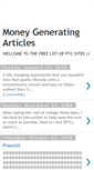 Mobile Screenshot of moneygeneratingarticles.blogspot.com