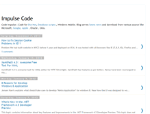 Tablet Screenshot of impulsecode.blogspot.com