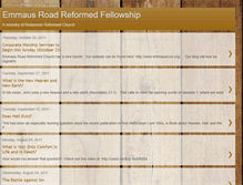 Tablet Screenshot of emmausroadreformed.blogspot.com