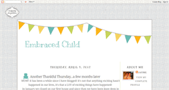 Desktop Screenshot of embracedchild.blogspot.com