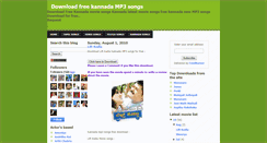 Desktop Screenshot of downloadfreekannadamp3.blogspot.com