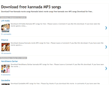 Tablet Screenshot of downloadfreekannadamp3.blogspot.com