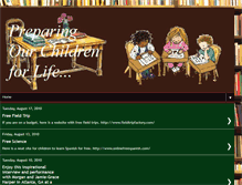 Tablet Screenshot of preparingourchildren4life.blogspot.com