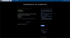 Desktop Screenshot of condominio-do-sobreiro.blogspot.com