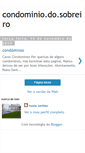 Mobile Screenshot of condominio-do-sobreiro.blogspot.com