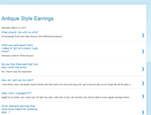 Tablet Screenshot of antiquestyleearrings.blogspot.com