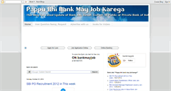 Desktop Screenshot of bankmayjob.blogspot.com