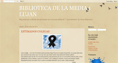 Desktop Screenshot of bibliotecadelamedia1lujan.blogspot.com