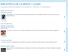 Tablet Screenshot of bibliotecadelamedia1lujan.blogspot.com