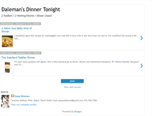 Tablet Screenshot of dalemansdinnertonight.blogspot.com