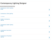 Tablet Screenshot of contemporarylightingdesigner.blogspot.com