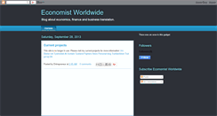 Desktop Screenshot of economistworldwide.blogspot.com