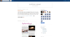 Desktop Screenshot of littleleafmagazine.blogspot.com