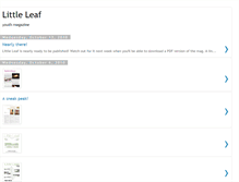 Tablet Screenshot of littleleafmagazine.blogspot.com
