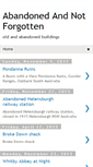 Mobile Screenshot of abandonedandnotforgotten.blogspot.com