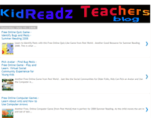 Tablet Screenshot of kidreadzteachers.blogspot.com