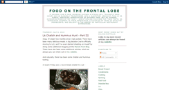 Desktop Screenshot of foodonthefrontallobe.blogspot.com