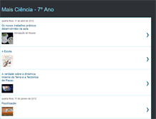 Tablet Screenshot of maisciencia7.blogspot.com