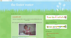 Desktop Screenshot of fosterroster.blogspot.com