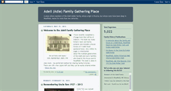 Desktop Screenshot of adellfamily.blogspot.com