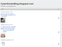 Tablet Screenshot of cybersmokeblog.blogspot.com