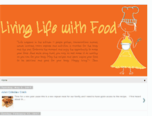 Tablet Screenshot of livinglifewithfood.blogspot.com