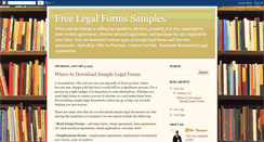 Desktop Screenshot of legalformsamples.blogspot.com