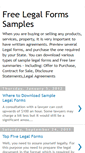 Mobile Screenshot of legalformsamples.blogspot.com