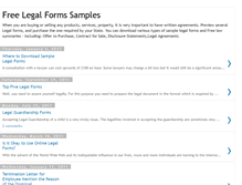 Tablet Screenshot of legalformsamples.blogspot.com