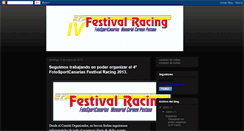 Desktop Screenshot of fotosportcanariasfestivalracing.blogspot.com