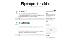 Desktop Screenshot of elprincipioderealidad.blogspot.com