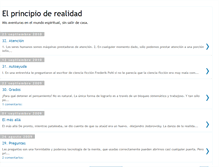 Tablet Screenshot of elprincipioderealidad.blogspot.com