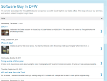 Tablet Screenshot of dfw-software-geek.blogspot.com