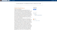 Desktop Screenshot of congresscommitteebehavior.blogspot.com