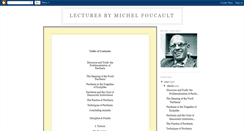 Desktop Screenshot of lecturesbyfoucault.blogspot.com