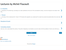 Tablet Screenshot of lecturesbyfoucault.blogspot.com