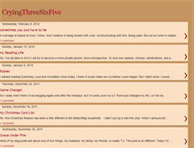 Tablet Screenshot of cryingthreesixfive.blogspot.com