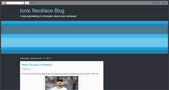 Desktop Screenshot of ionicnecklace.blogspot.com