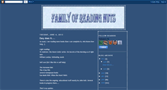 Desktop Screenshot of familyofreadingnuts.blogspot.com