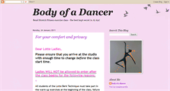 Desktop Screenshot of bodyofadancer.blogspot.com