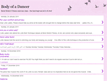 Tablet Screenshot of bodyofadancer.blogspot.com