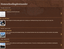 Tablet Screenshot of homeschoolingdownunder.blogspot.com