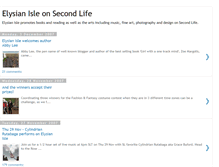 Tablet Screenshot of elysianisleonsecondlife.blogspot.com